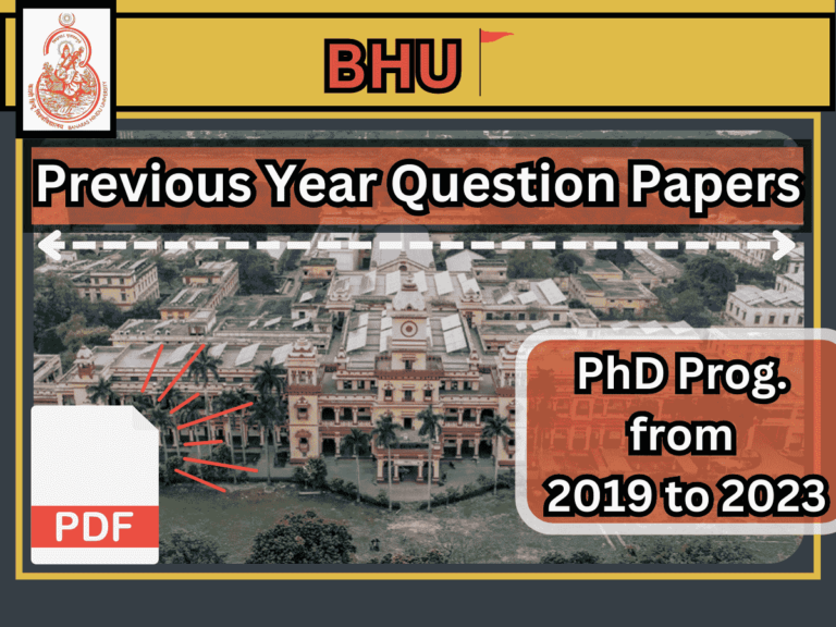 BHU PhD Admission 2023-24 : Political Science Entrance Strategy, PYQ & Tips