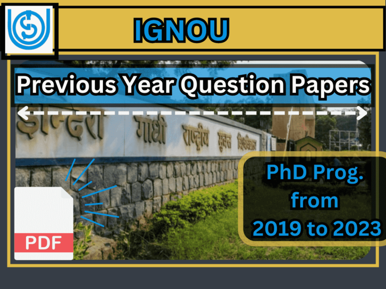 IGNOU PhD Entrance 2023-24: Strategy, PYQ & Some Important Tips